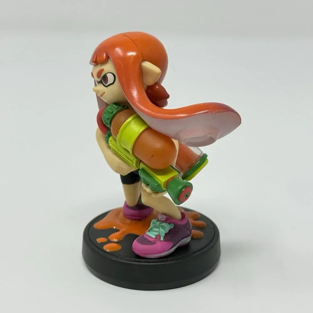 Nintendo Splatoon Orange Inkling Girl Amiibo Figure Switch 3DS Wii U